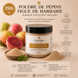 Masque exfoliant à la poudre de pépins de figue de barbarie – 250g